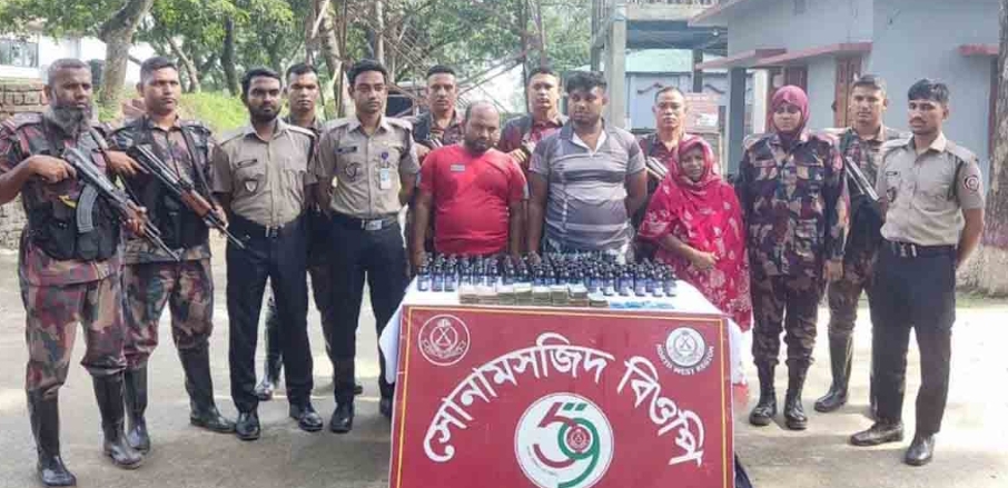 শিবগঞ্জে মাদক বিরোধী অভিযানে আটক তিন